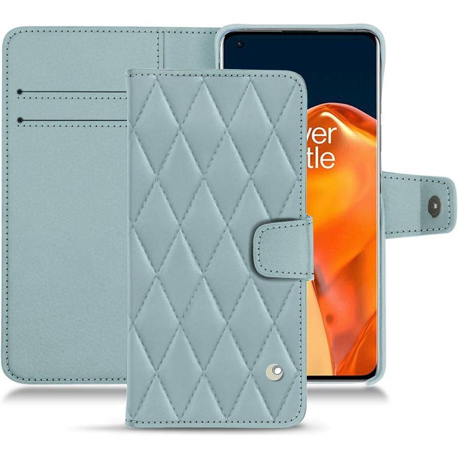Noreve Lederschutzhülle Wallet (OnePlus 9 Pro), Smartphone Hülle, Blau