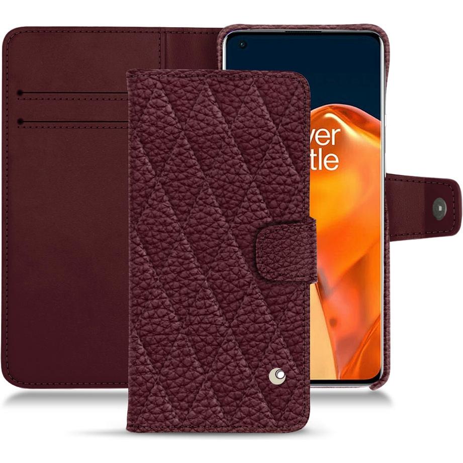 Noreve Lederschutzhülle Wallet (OnePlus 9 Pro), Smartphone Hülle, Violett