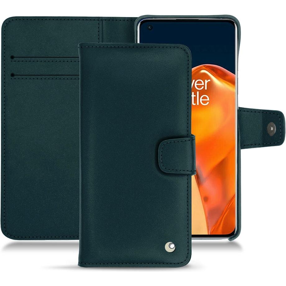 Noreve Lederschutzhülle Wallet (OnePlus 9 Pro), Smartphone Hülle, Blau