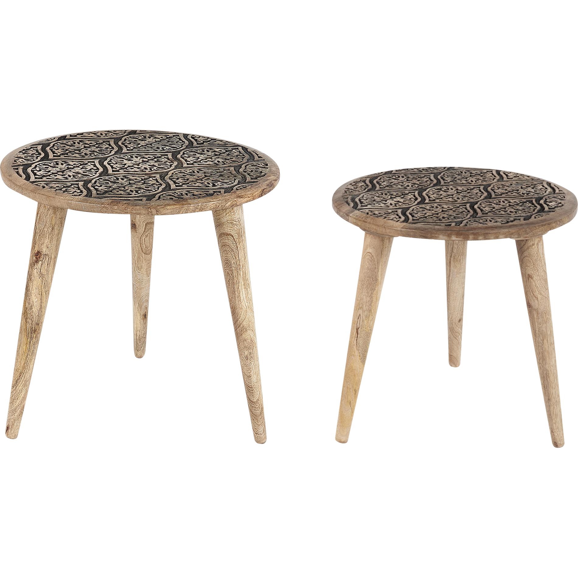 Beliani, Couchtisch + Beistelltisch, Sharma (46 x 46 x 44 cm)