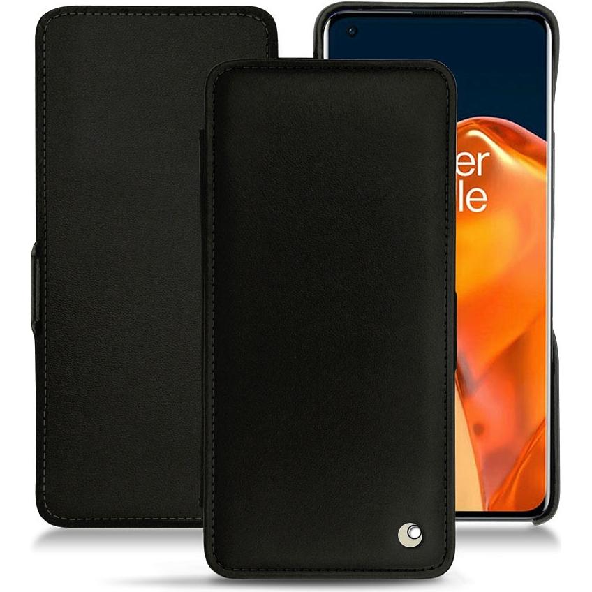 Noreve Lederschutzhülle horizontal (OnePlus 9 Pro), Smartphone Hülle, Schwarz
