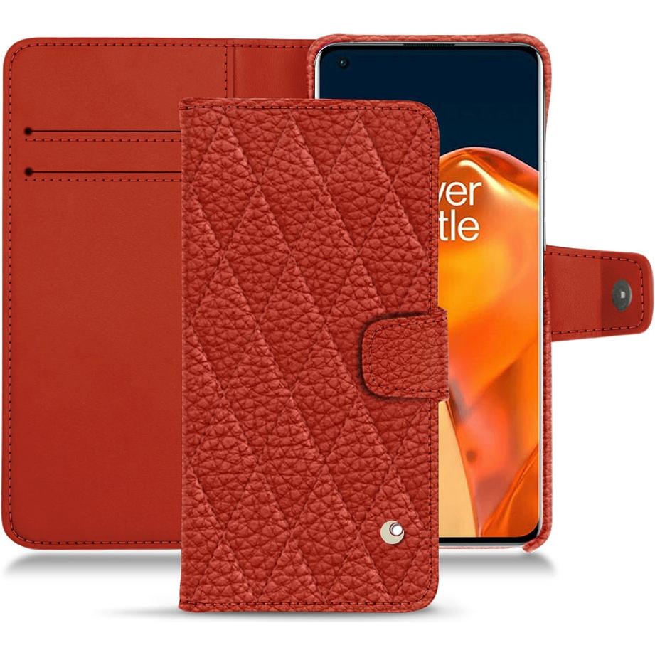Thumbnail - Noreve Lederschutzhülle Wallet (OnePlus 9 Pro), Smartphone Hülle, Orange