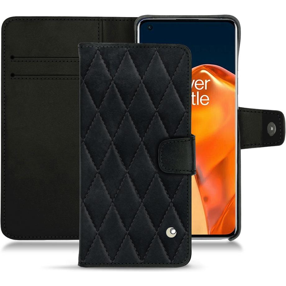 Noreve Lederschutzhülle Wallet (OnePlus 9 Pro), Smartphone Hülle, Schwarz
