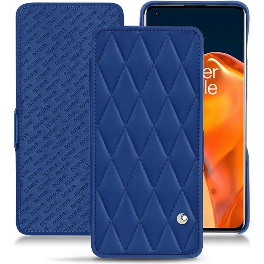 Thumbnail - Noreve Lederschutzhülle horizontal (OnePlus 9 Pro), Smartphone Hülle, Blau