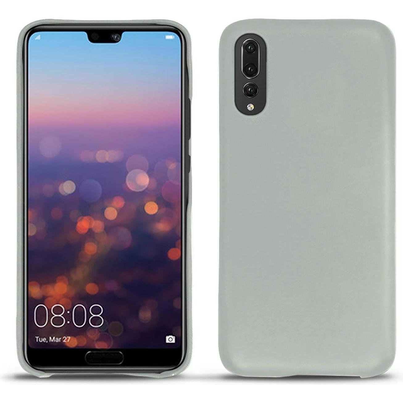 Noreve Lederschutzhülle (Huawei P20 Pro), Smartphone Hülle, Grau