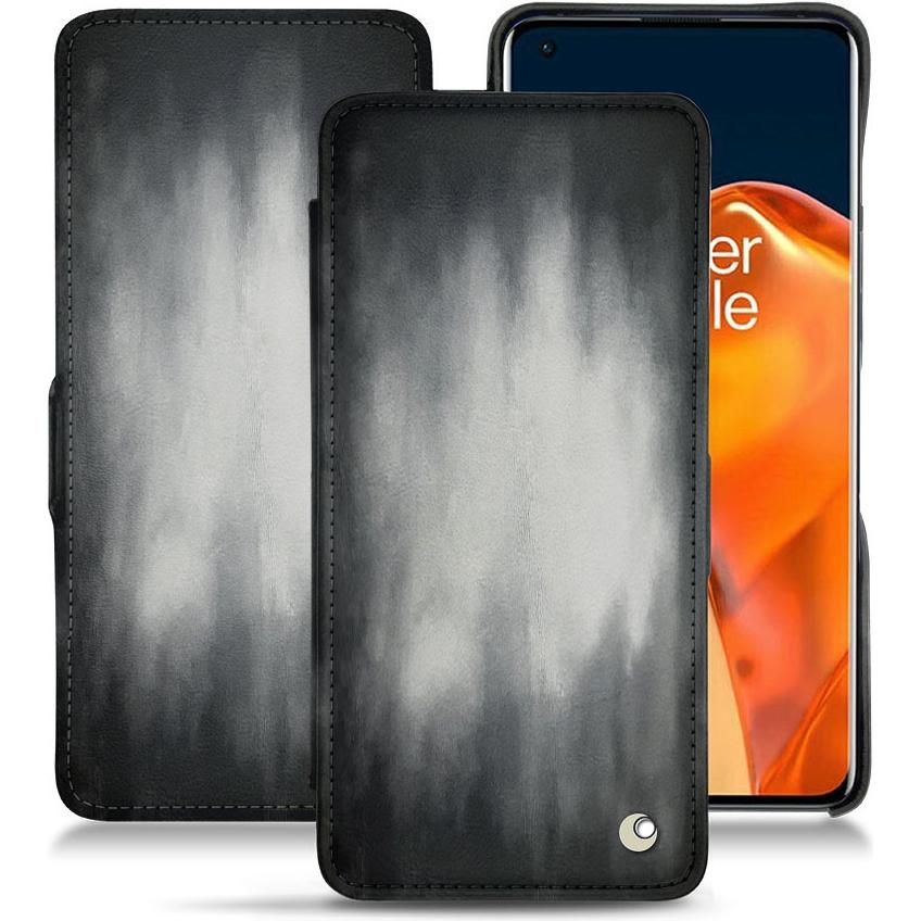 Noreve Lederschutzhülle horizontal (OnePlus 9 Pro), Smartphone Hülle, Grau