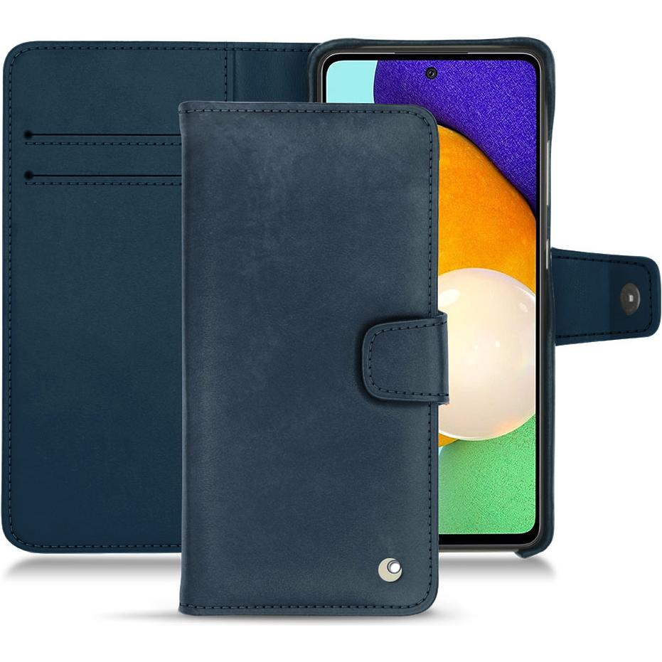 Thumbnail - Noreve Lederschutzhülle Wallet (Samsung Galaxy A52), Smartphone Hülle, Blau