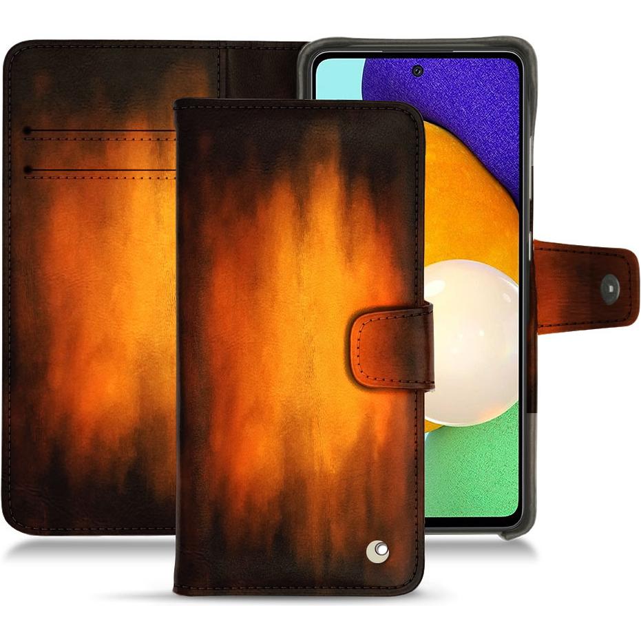 Thumbnail - Noreve Lederschutzhülle Wallet (Samsung Galaxy A52), Smartphone Hülle, Violett