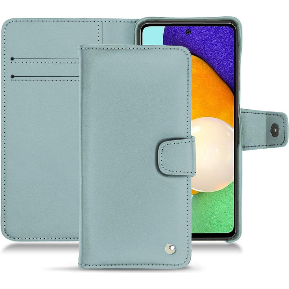 Thumbnail - Noreve Lederschutzhülle Wallet (Samsung Galaxy A52), Smartphone Hülle, Blau