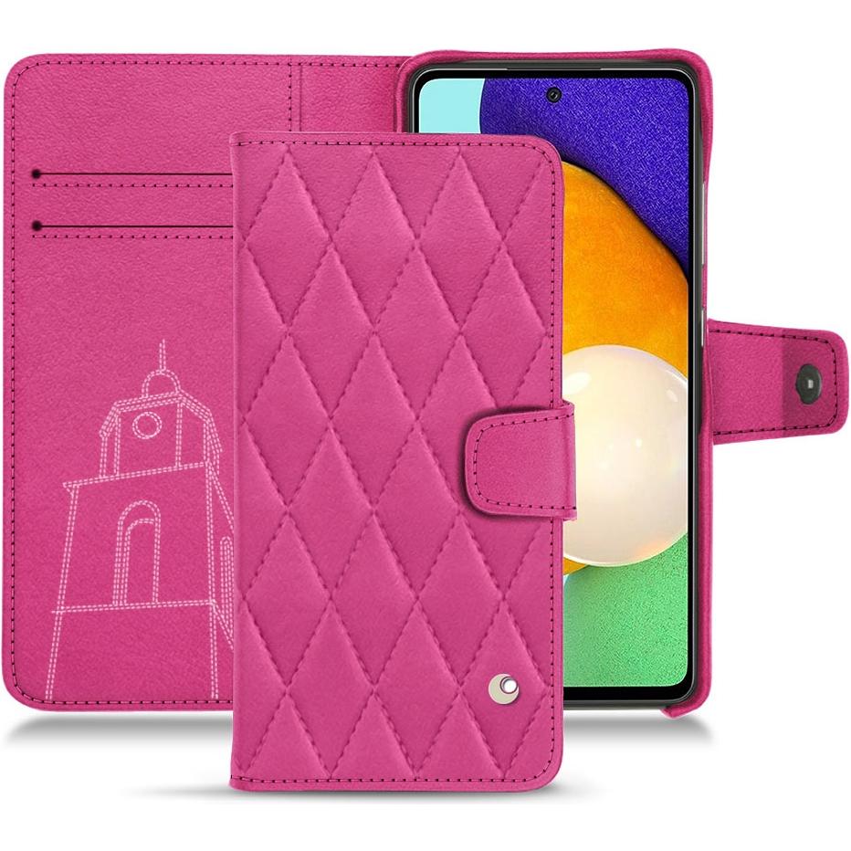 Thumbnail - Noreve Lederschutzhülle Wallet (Samsung Galaxy A52), Smartphone Hülle, Rosa