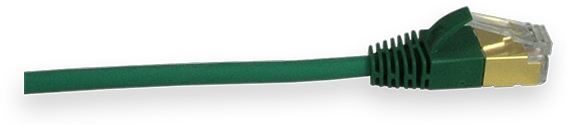 Actual product image Cable-Tec Slimpatch cable (STP, CAT6a, 2.50 m)