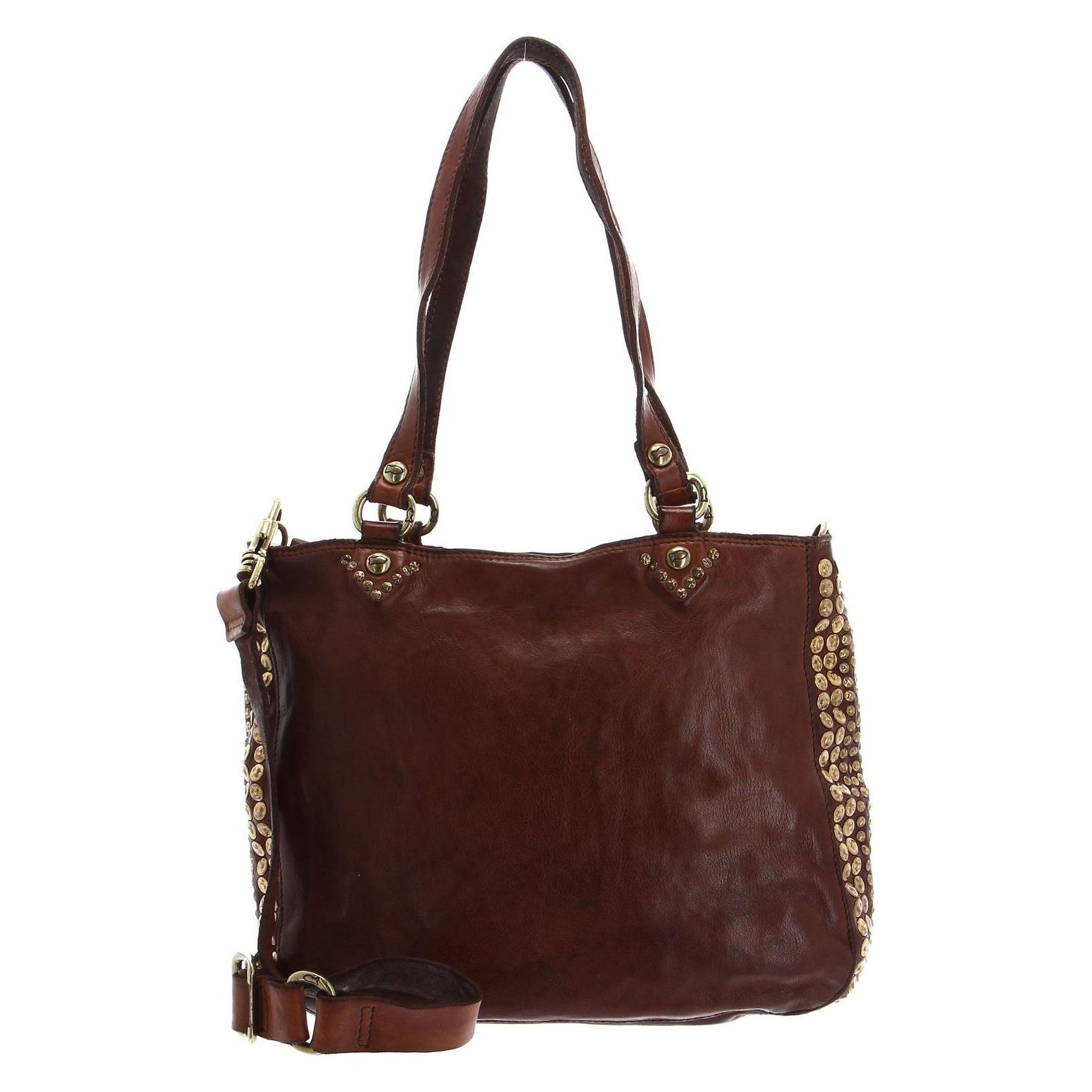 Campomaggi, Damen, Handtasche, Shopping Bag, Braun