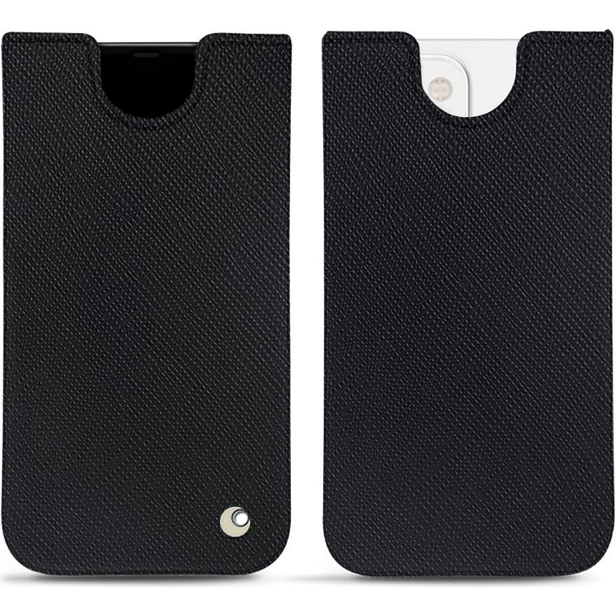 Noreve Lederschutzhülle (Apple iPhone 13 mini), Smartphone Hülle, Schwarz