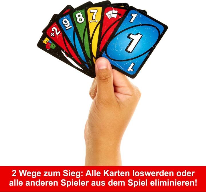 Actual product image Mattel Games UNO No Mercy (English, French, German, 2 - 8 Players)