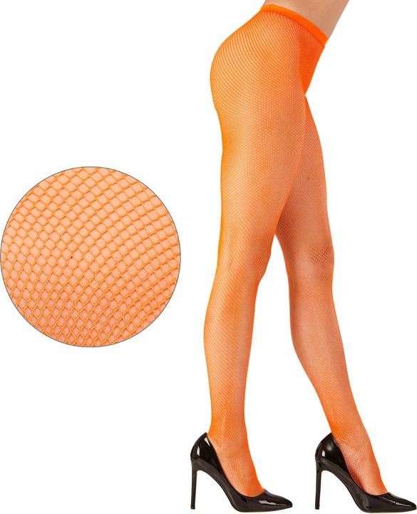 Produktbild Widmann Neon Orange Netzstrumpfhose