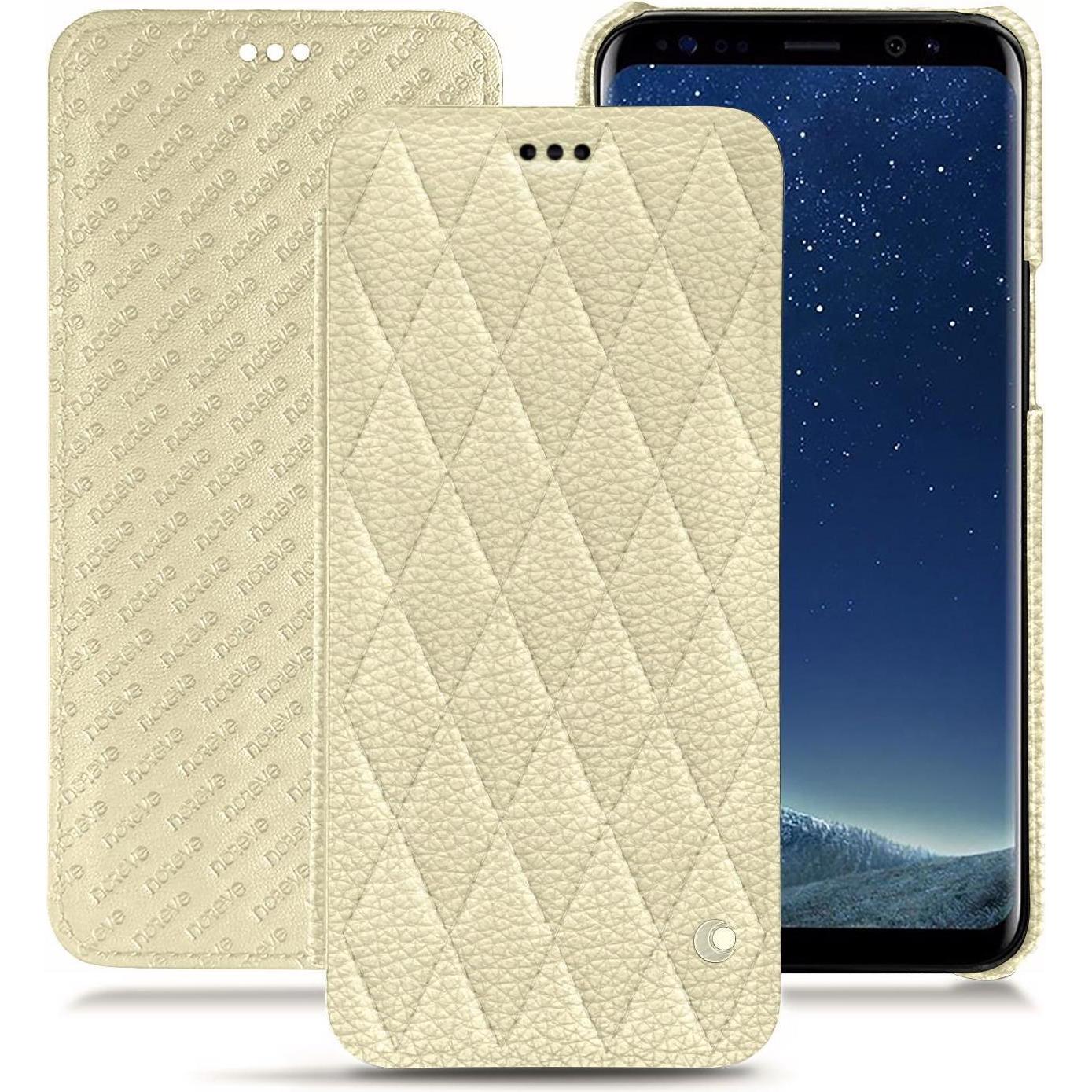 Thumbnail - Noreve Lederschutzhülle horizontal (Samsung Galaxy S8+), Smartphone Hülle, Beige