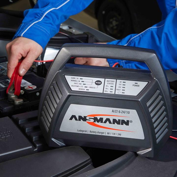 Actual product image Ansmann AutomatikLadegerät ALCT 624/10 (12V, 6V, 24V, 10 A)