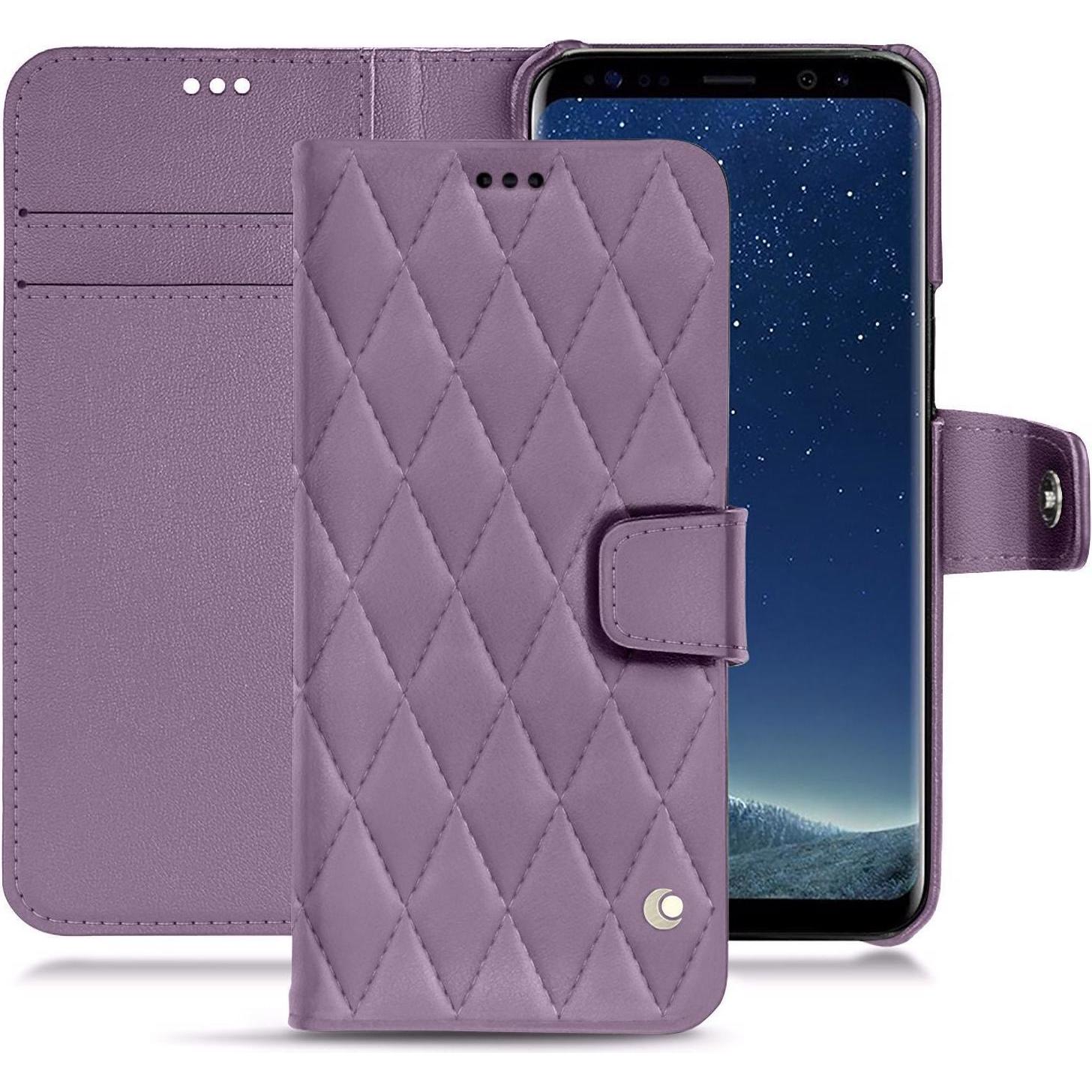 Thumbnail - Noreve Lederschutzhülle Wallet (Samsung Galaxy S8), Smartphone Hülle, Violett