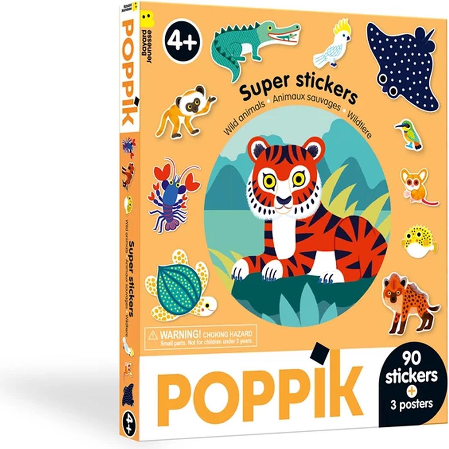 Poppik, Sticker, Sticker Box Wildtiere