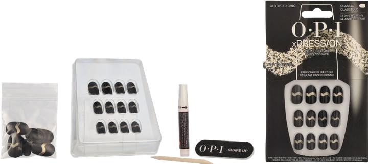 Actual product image OPI Xpress/On Nail Art (Artificial nails, Black, gold coloured)