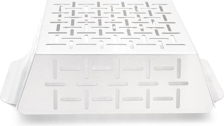 Image du produit All'Grill Panier à barbecue en acier inoxydable, 19 x 24 x 5,5 cm