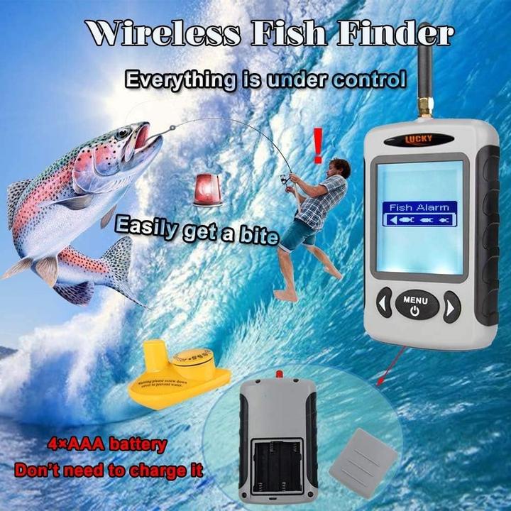 Produktbild Drahtloser Sonar-Fischfinder mit LCD-Tiefenmesser