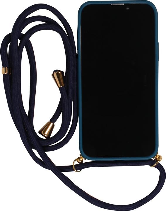 PhoneLook Hülle Bio Eco-Friendly Vegan mit Handykette Necklace blau