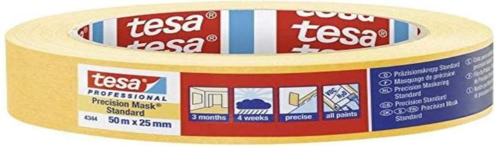Produktbild tesa 4344 PRECISION STANDARD Malerkrepp für präzises Abdecken (25 mm)