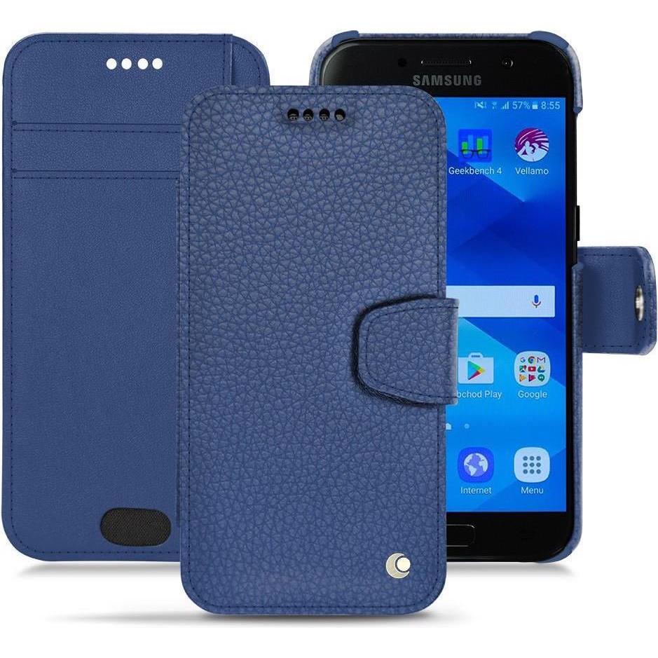 Thumbnail - Noreve Lederschutzhülle Wallet (Samsung Galaxy A3 (2017)), Smartphone Hülle, Blau