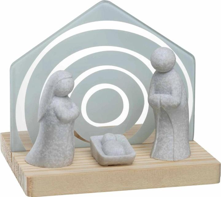 Leonardo Krippe 6-teilig, Detailmaterial: Holz, Kalk-Natron-Glas