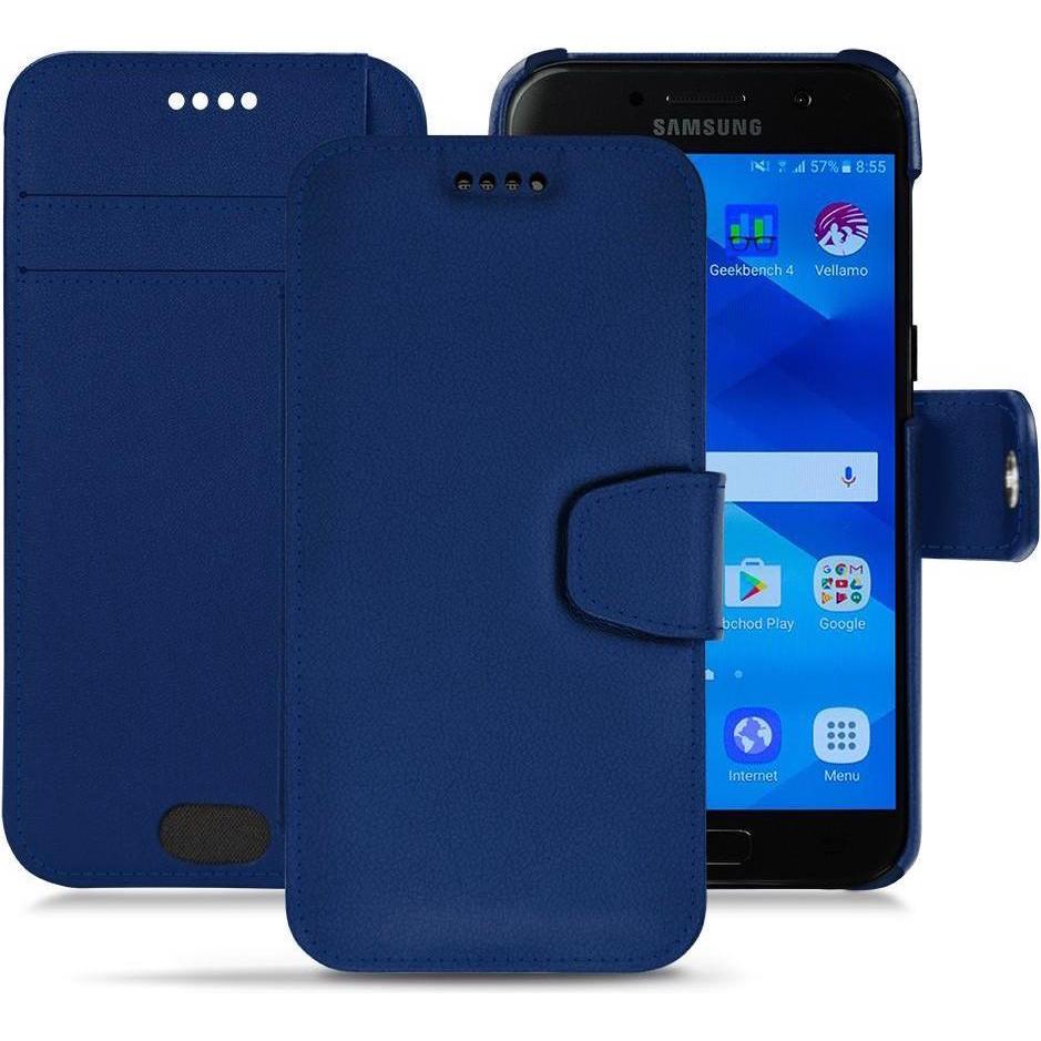 Thumbnail - Noreve Lederschutzhülle Wallet (Samsung Galaxy A3 (2017)), Smartphone Hülle, Blau