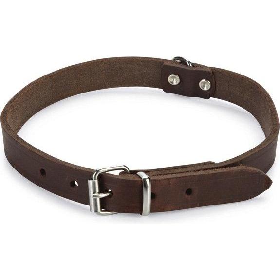 Beeztees BZ LEDERHALSBAND BRAUN 57X20 (Hund, Hundesport), Halsband + Leine