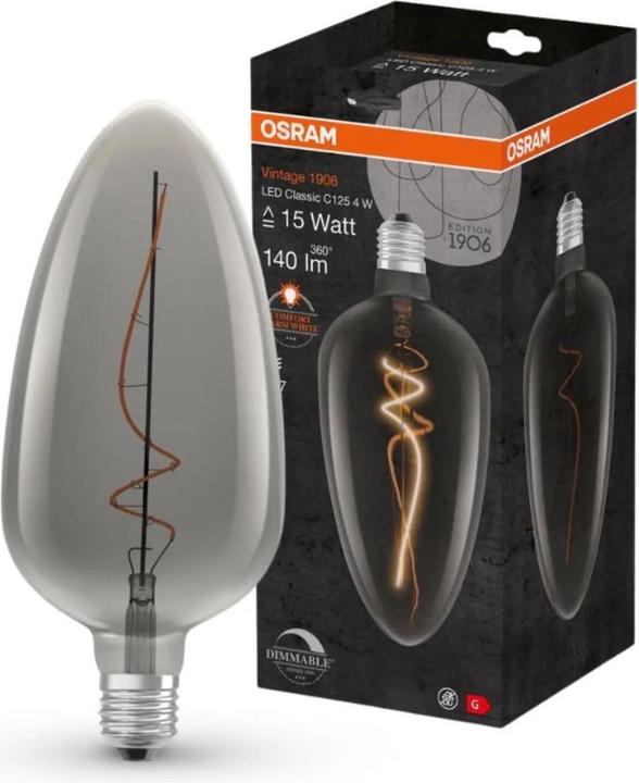 Actual product image Osram Vintage 1906 LED DIM 15 4 W/1800 K E27 (E27, 4 W, 140 lm, 1 x, G)