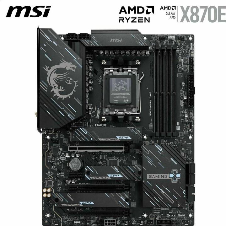 Image du produit MSI X870E GAMING PLUS WIFI (AM5, AMD X870E, ATX)