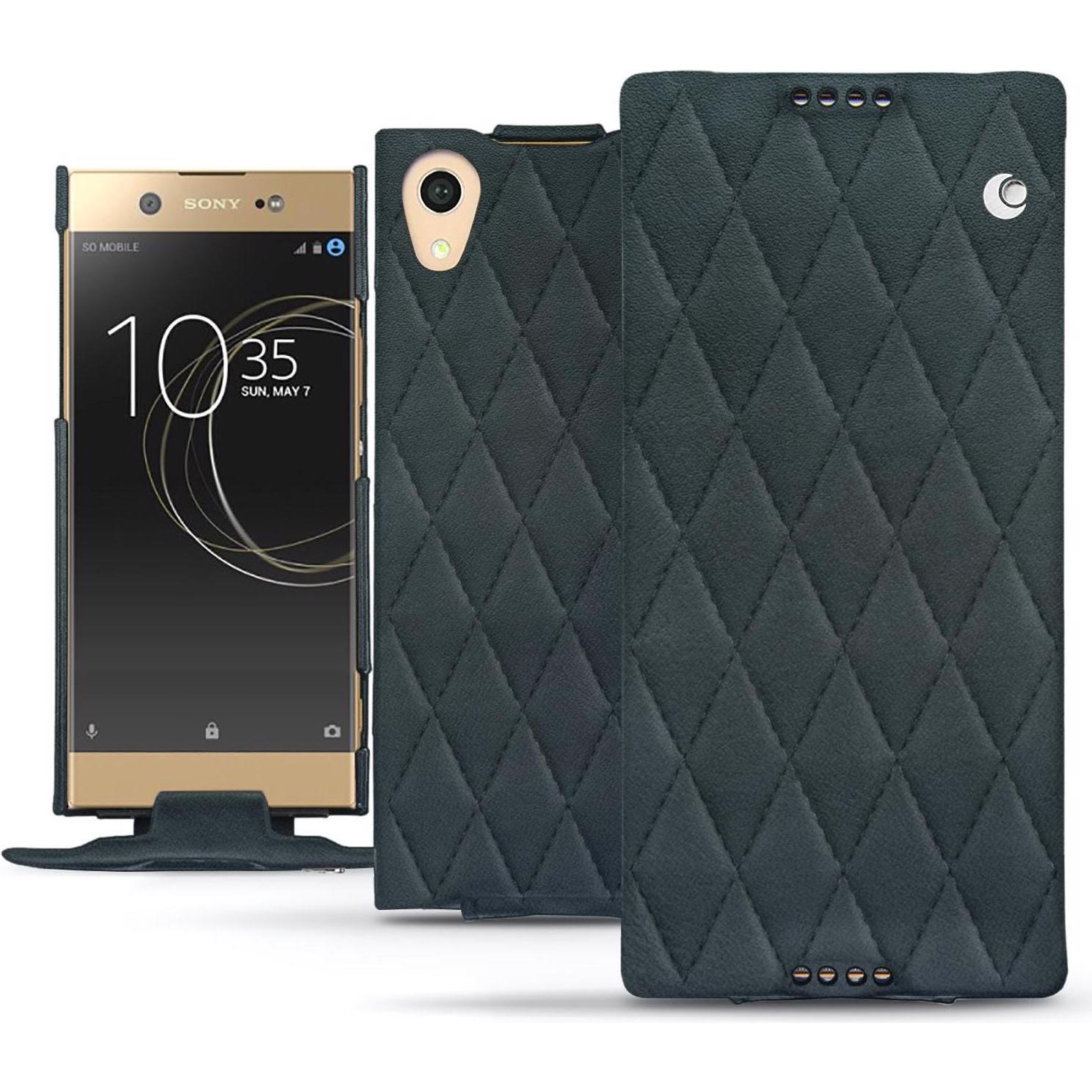 Thumbnail - Noreve Lederschutzhülle vertikal (Sony Xperia XA1 Ultra), Smartphone Hülle, Blau