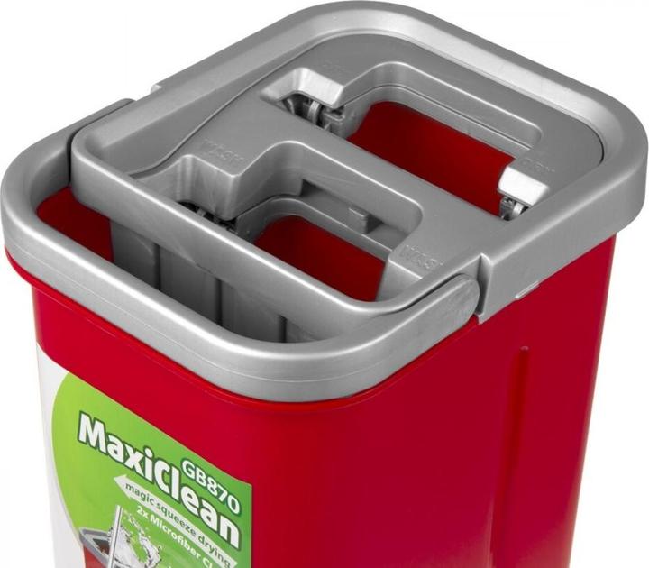 Immagine prodotto Greenblue Scopa piatta + secchio + asta telescopica + 2 tappetini in microfibra 5,7 L per la pulizia dei (3 pz.)