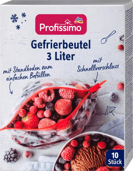 Produktbild dm Profissimo Gefrierbeutel mit Schnellverschluss (10 x)
