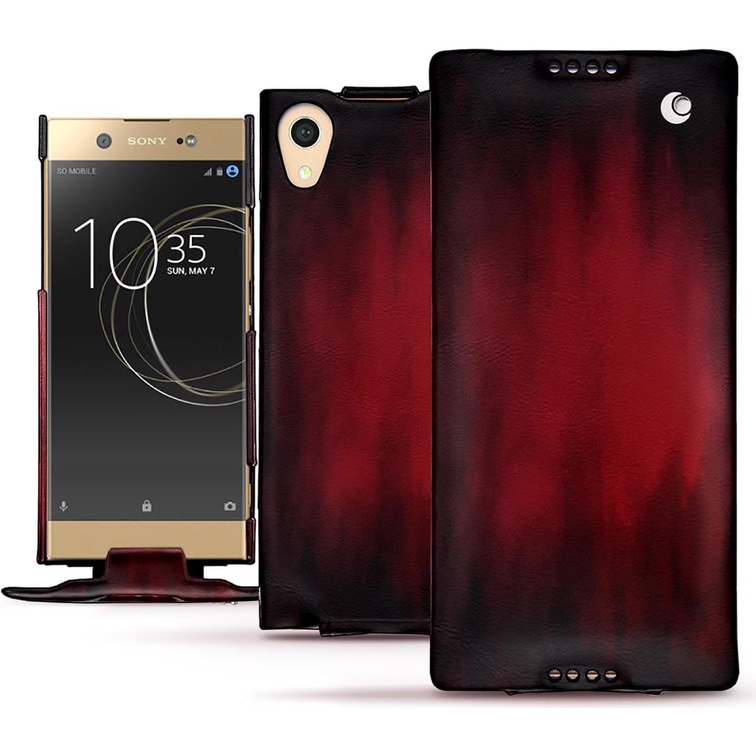 Thumbnail - Noreve Lederschutzhülle vertikal (Sony Xperia XA1 Ultra), Smartphone Hülle, Rot