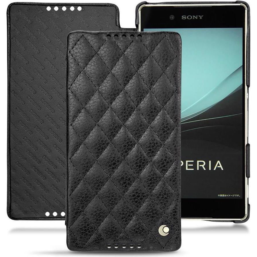 Thumbnail - Noreve Lederschutzhülle horizontal (Sony Xperia Z4/ Z3+), Smartphone Hülle, Schwarz