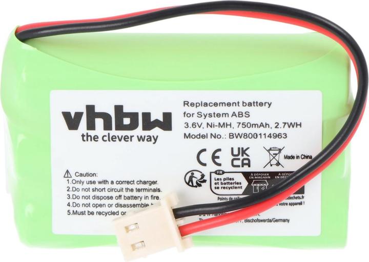 Immagine prodotto AccuCell Batteria di ricambio per Slendertone 3AA750 per uso medico (750mAh, 3,6V, NiMH) (1 pz., 750 mAh)