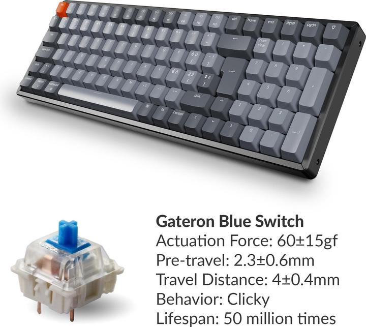 Image du produit Keychron K4 (CH, Sans fil, Filaire)