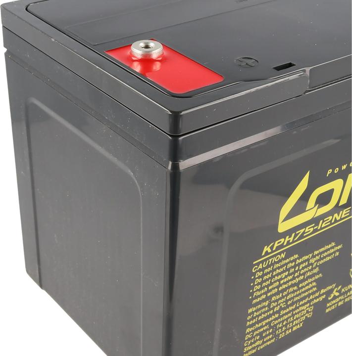Produktbild Kung Long Akku KPH75-12NE mit M6 Innengewinde (75 Ah, 12 V)