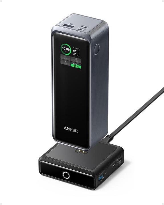 Anker Prime 737 PowerBank - 27.650 MAH, 250W - Sorties USB/USB -C à tiroir + 100W Charging Ba (27.65 mAh, 250 W)