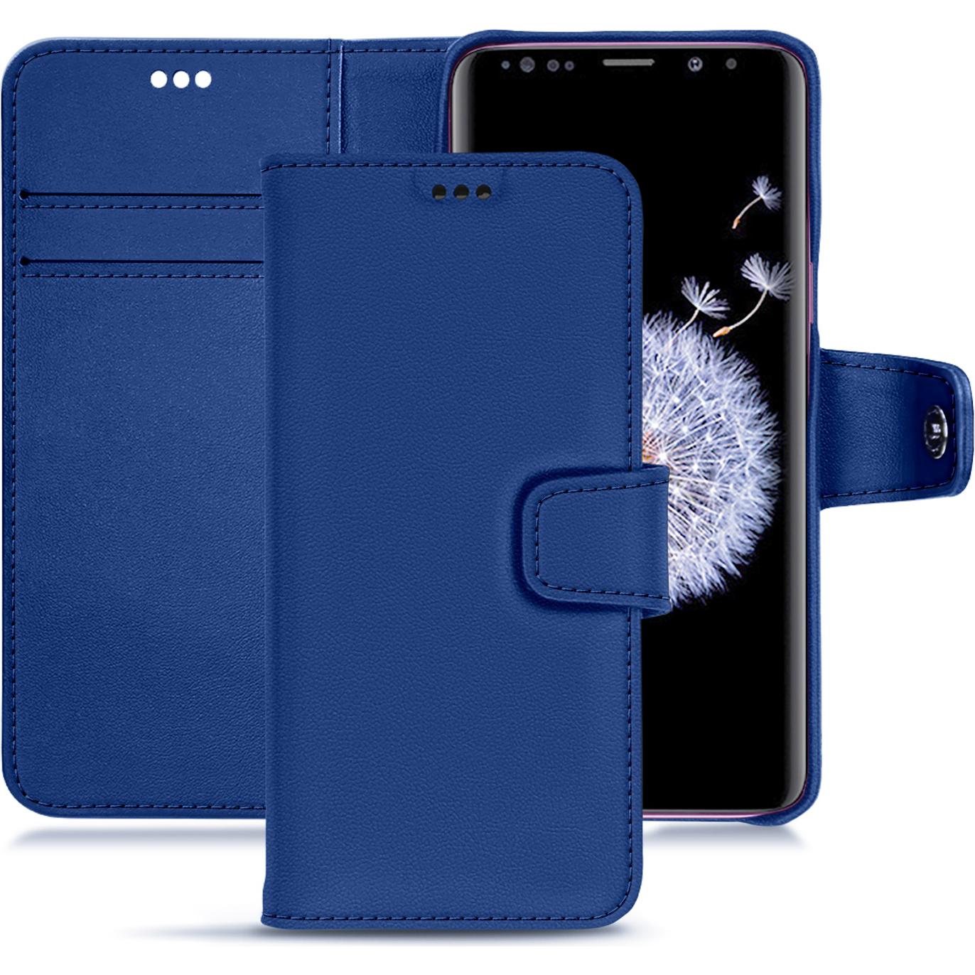 Thumbnail - Noreve Lederschutzhülle Wallet (Samsung Galaxy S9+), Smartphone Hülle, Blau
