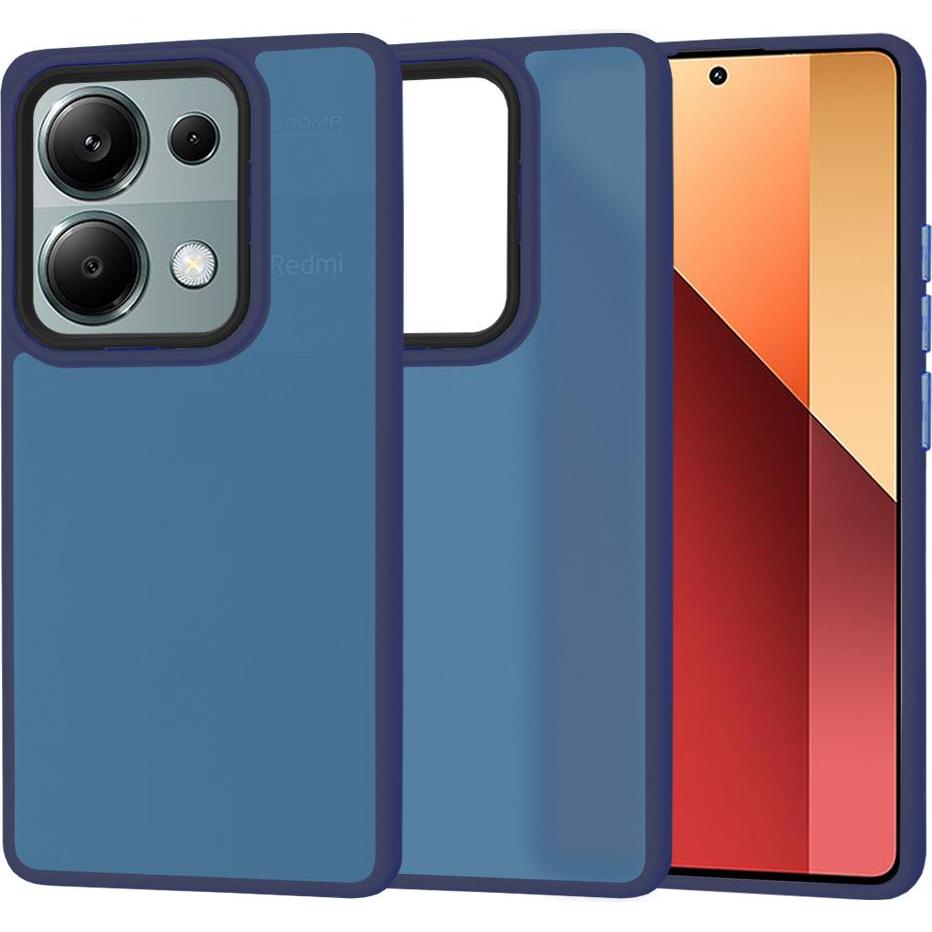 Techsuit - HaloFrost Series - Xiaomi Redmi Note 13 Pro 4G / Poco M6 Pro 4G- Deep Blue (Xiaomi Redmi Note 13 Pro 4G, Xiaomi Poco M6 Pro), Cover smartph