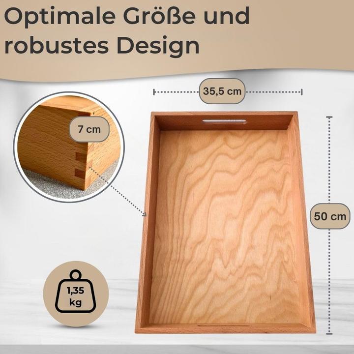 Produktbild Topanbieter 999 Serviertablett mit Griffen extra hoher Rand