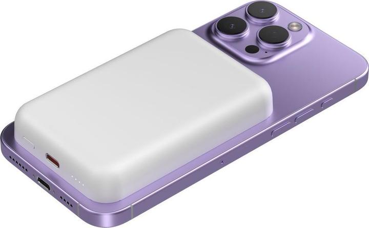 Image du produit Wozinsky WRW349YWS Banque d'alimentation magnétique 10 000 mAh - Blanc (10000 mAh, 18 W, 37 Wh)
