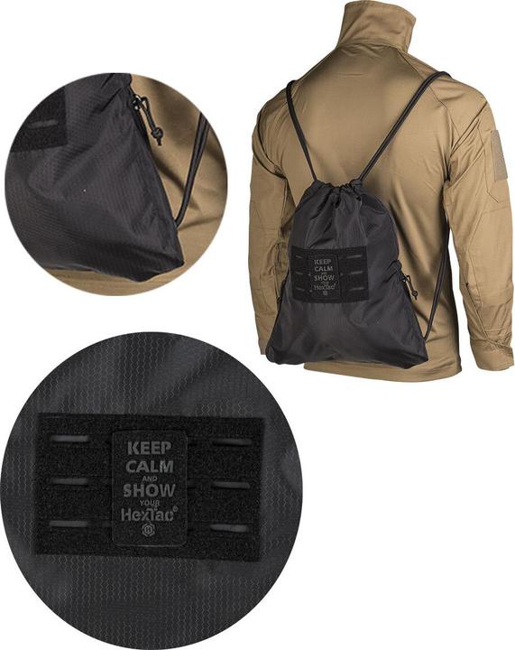 Produktbild Mil-tec Sportbeutel - HexTac® - schwarz (7 l)