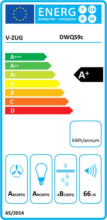 Label énergétique V-ZUG DWQS9c (Hotte îlot)