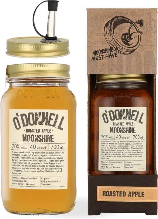 O'Donnell Moonshine O'Donnell Roasted Apple With Pouring Lid.7 liter (1 x 70 cl)
